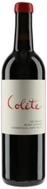 photos du vin Colète Black Vineyard Merlot