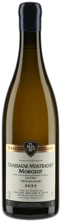 photo du vin Ballot Millot Chassagne-Montrachet 1er Cru Morgeot Tête de Clos