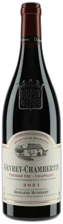image du vin Humbert Gevrey Chambertin Petite Chapelle