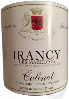photo Irancy Cuvée les Mazelots 2014