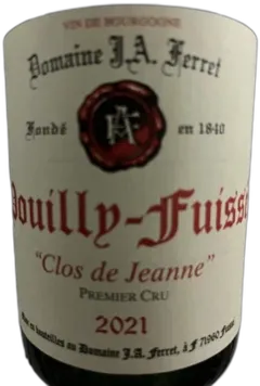 photo Pouilly Fuisse 1er Cru Clos de Jeanne 2021