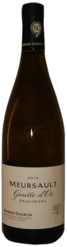 vue du vin Domaine Buisson Charles "Gouttes d'or" 1er Cru Meursault Aop