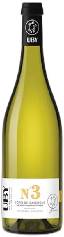 image du vin Domaine Uby "n°3" Côtes de Gascogne Igp 2025 Blanc