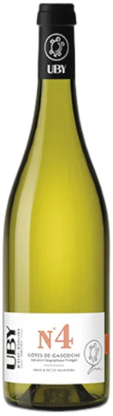 image du vin Domaine Uby "n°4" Côtes de Gascogne Igp 2025 Blanc