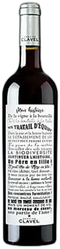 image du vin Domaine Clavel "Mon Histoire" Igp d’oc 2023 Rouge