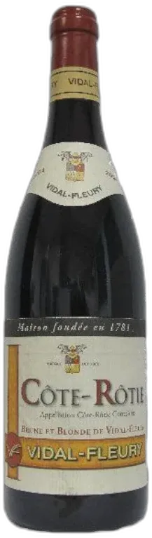 vue du vin Cote Rotie Brune et Blonde Vidal Fleury