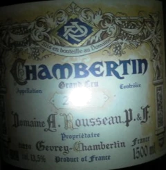 photo Chambertin Grand Cru Magnum 2011 A.Rousseau Rouge