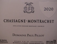 photo Chassagne-Montrachet 2020 Paul Pillot Blanc