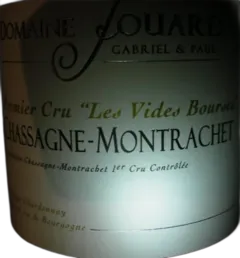 photo du vin Chassagne-Montrachet 1er Cru "Vide-Bourses" 2014 Jouard G&p Blanc
