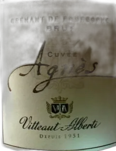 photo du vin Crémant de Bourgogne "Cuvée Agnes" Vitteaut-Alberti Blanc