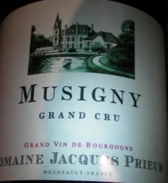 photo Musigny Grand Cru 2012 J.Prieur Rouge