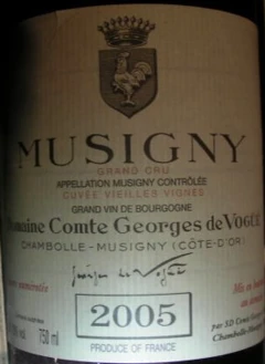 photo Musigny Grand Cru Vieilles Vignes