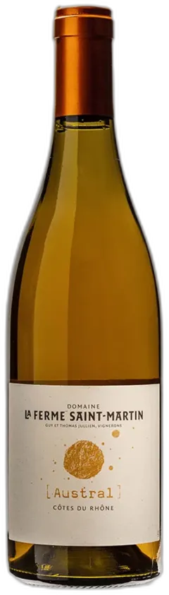 photos du vin la Ferme Saint-Martin Côtes-du-Rhône Blanc Austral 2021