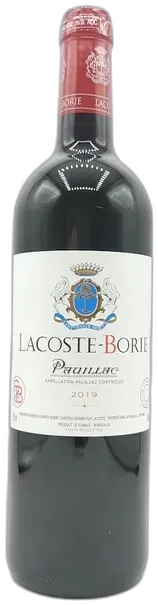 photo du vin Lacoste Borie