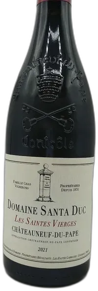 vue du vin Châteauneuf-du-Pape Habemus Papam Domaine Santa Duc
