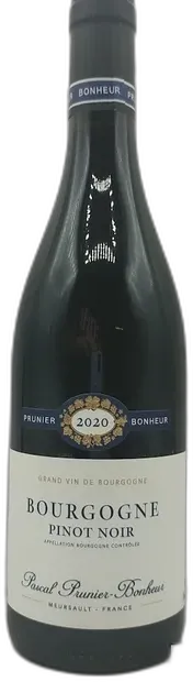 aperçu du vin Bourgogne Domaine Pascal Prunier Bonheur Pinot Noir