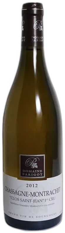 vue du vin Domaine Parigot, Chassagne-Montrachet, Clos Saint-Jean 1er Cru
