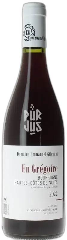 image du vin en Grégoire 2022 Domaine Emmanuel Giboulot