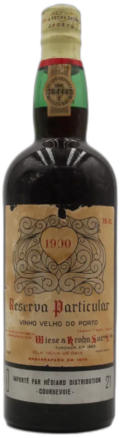 image du vin Porto 1900 Wiese et Krohn