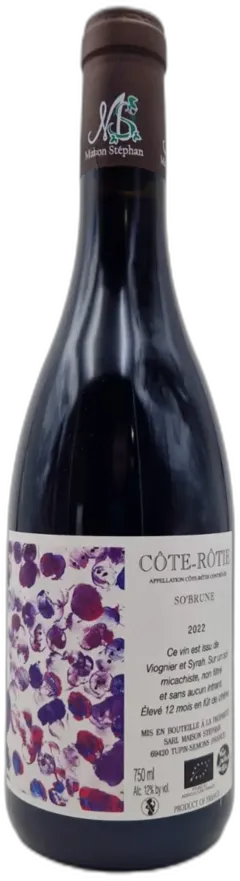 photo Cote Rotie so Brune 2022 Maison Stephan