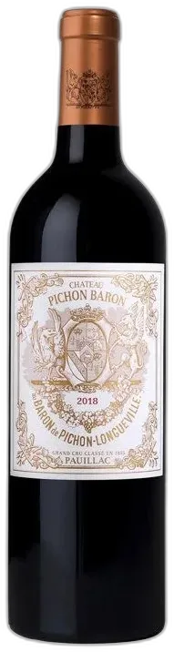 photo du vin Château Pichon Baron Pauillac Vin de Bordeaux