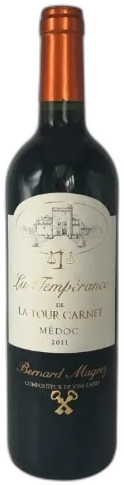 photo du vin Château la Tour Carnet Cuvée la Tempérance Médoc Vin Rouge de Bordeaux