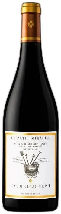 capture du vin Calmel & Joseph les Terroirs le Petit Miracle Côtes du Roussillon Villages Vin de Languedoc