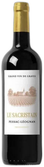 vue du vin le Sacristain Pessac-Léognan Vin de Bordeaux