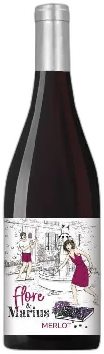 photo du vin Flore & Marius Igp Atlantique Merlot Vin de Bordeaux