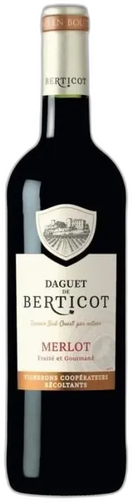 illustration du vin Daguet de Berticot Atlantique Merlot Vin de Bordeaux
