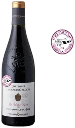 vue du vin Château de la Grande Gardiole Cuvée les Vieilles Vignes Châteauneuf-du-Pape Vin de la Vallée du Rhône