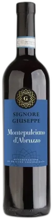 vue du vin Signore Giuseppe Montepulciano d'Abruzzo Vin d'Italie