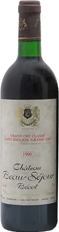 photo du vin Château Beau-Séjour Bécot Saint-Emilion 1er Grand Cru Classé 1990