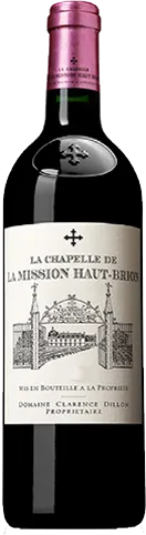 vue du vin la Chapelle de Château la Mission Haut-Brion Pessac-Léognan Rouge d’Origine de
