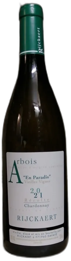 photo Rijckaert Arbois Chardonnay en Paradis 2021