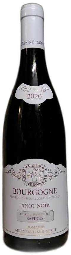 photo Mongeard-Mugneret Bourgogne Rouge Sapidus 2020
