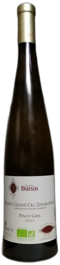 photo du vin Bursin Agathe Pinot Gris gc Zinnkoepflé 2022