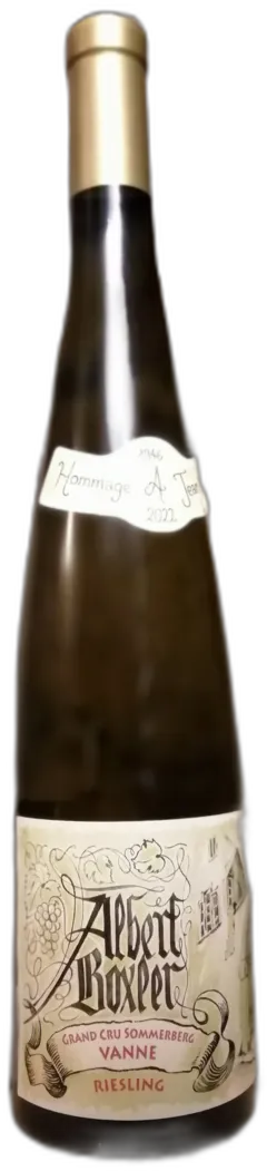 vue du vin Boxler Riesling gc Sommerberg V