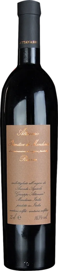 photo du vin Attanasio Primitivo di Manduria