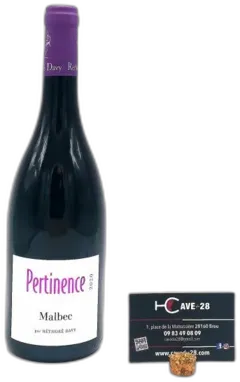 capture du vin Igp Val de Loire Pertinence Malbec Réthoré Davy