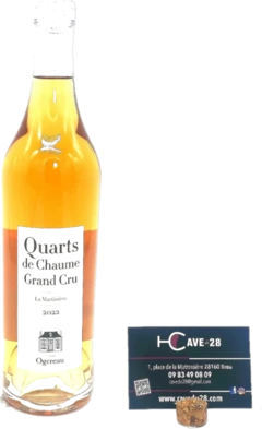 photo Quarts de Chaume Grand Cru 2022 la Martinière Domaine Ogereau