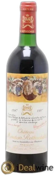 capture du vin Chateau Mouton Rothschild