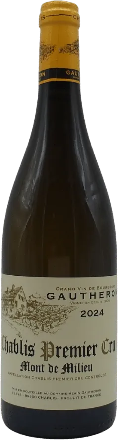 photo du vin Aoc Chablis 1er Cru Mont de Milieu Domaine Gautheron