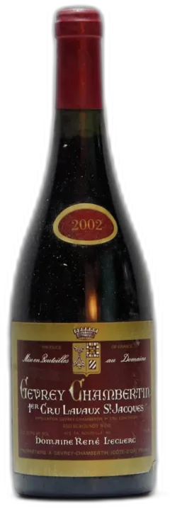 photo du vin René Leclerc Gevrey Chambertin 1er Cru "la Combe Aux Moines"