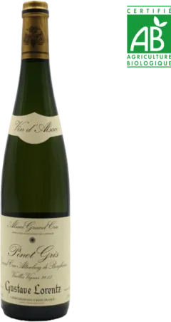 photos du vin Alsace Grand Cru Altenberg de Bergheim Pinot Gris Vieilles Vignes Blanc Gustave Lorentz