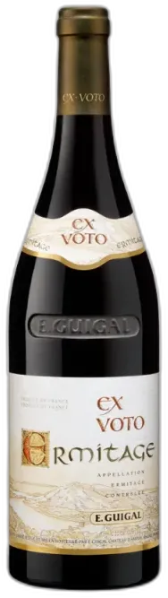 vue du vin Ermitage Aoc Blanc ex Voto E. Guigal