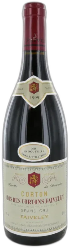 vue du vin Domaine Faiveley Corton Clos des Cortons Grand Cru Monopole Rouge