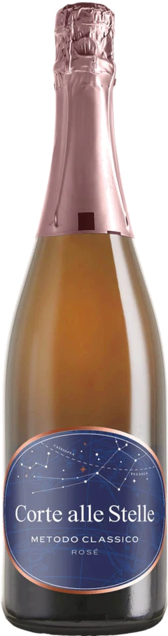 photo Vino Spumante di Qualitã Metodo Classico Brut Rosã© Corte Alle Stelle