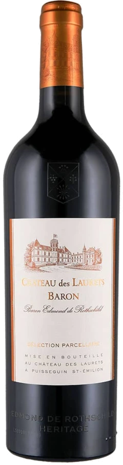 photo Puisseguin Saint-Émilion Aoc Château des Laurets Sélection Parcellaire Baron Edmond de Rothschild 2016