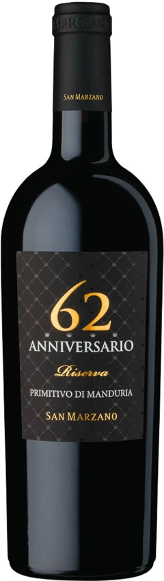 photo Primitivo di Manduria Riserva Doc Anniversario 62 San Marzano 2018